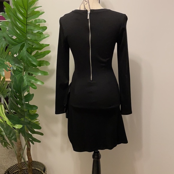 Michael Kors Raffle Side Waist Black Dress - Picture 2 of 11